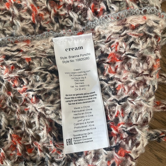 “Cream” Brand Poncho - Picture 3 of 3